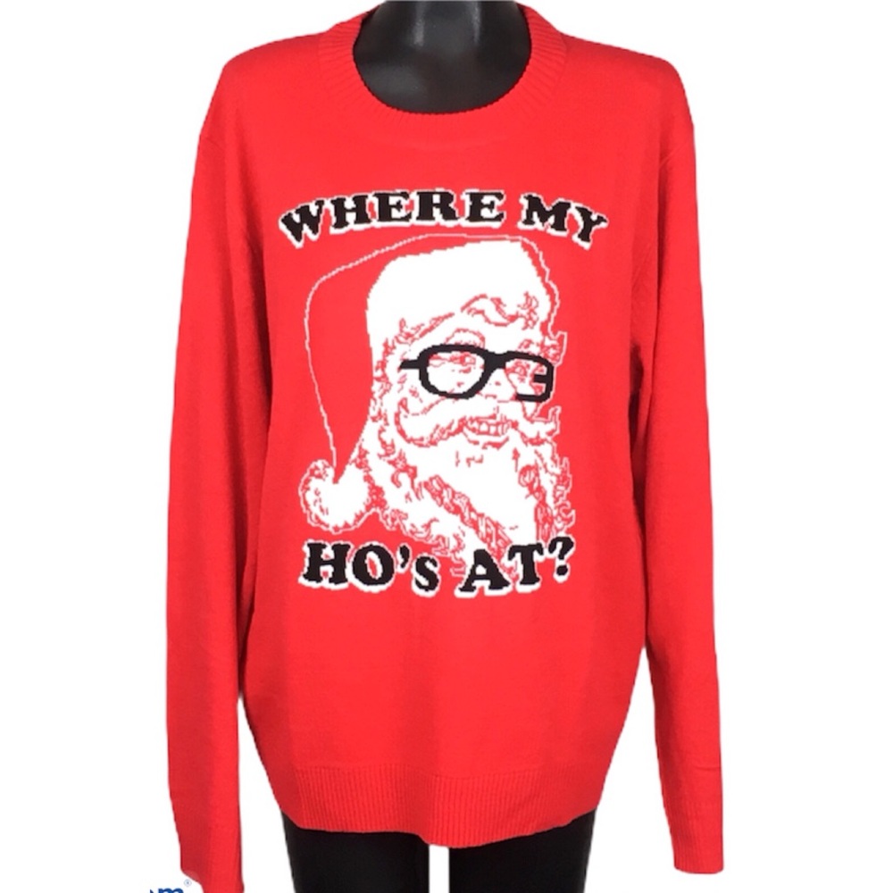 Christmas Sweater “Where My Ho’s At?”